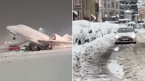 Hasta aviones congelados: Fuerte nevada causó estrago en Munich